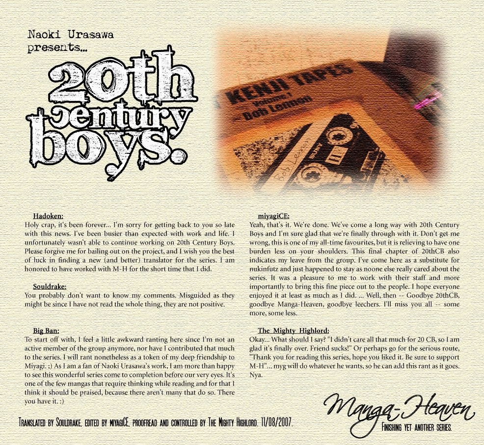 Read 20th Century Boys en Manga Online