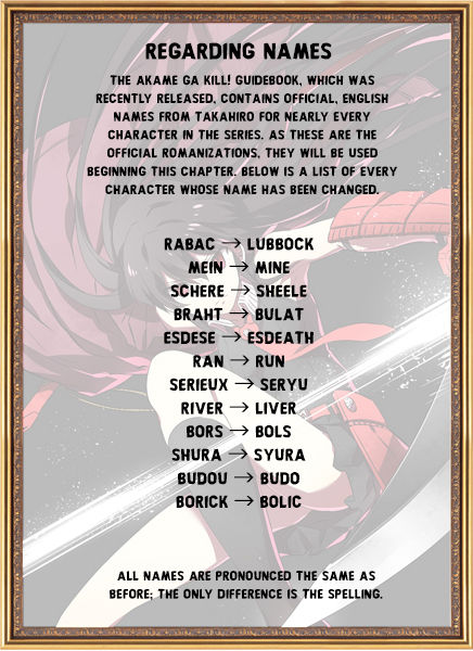 Read Akame ga Kill! en Manga Online