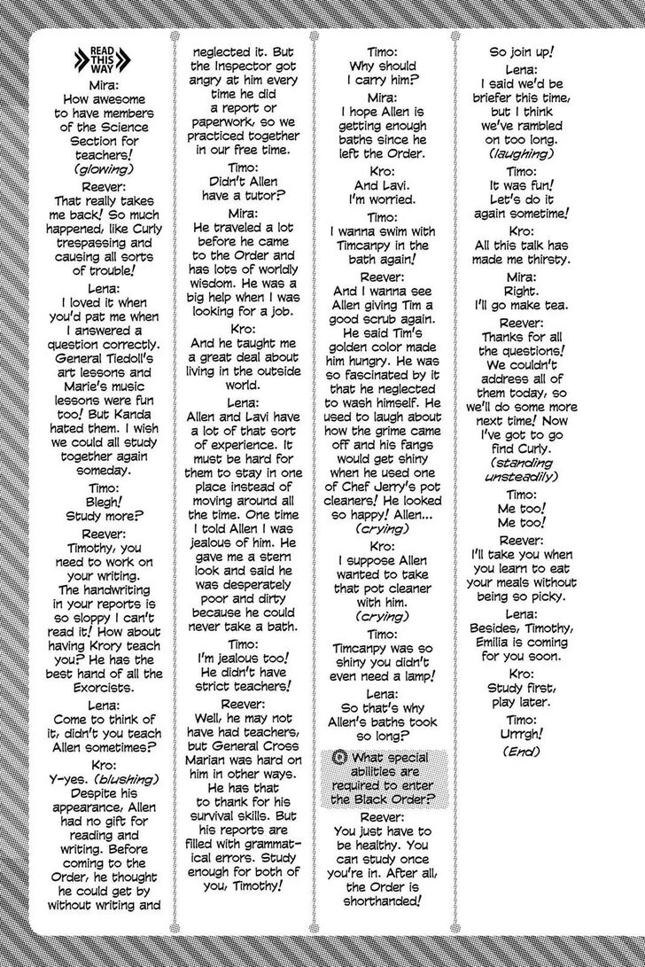 Read D.Gray-man EN Manga Online