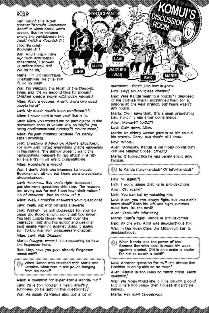 Read D.Gray-man EN Manga Online