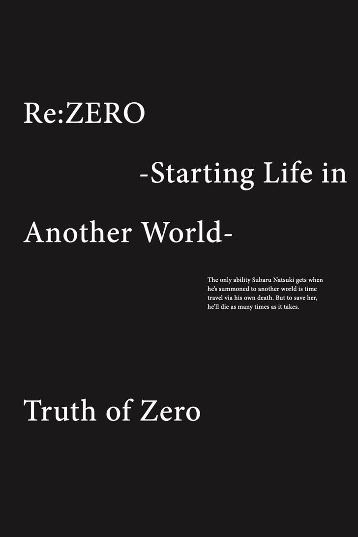 Read Re:Zero  Truth of Zero EN Manga Online
