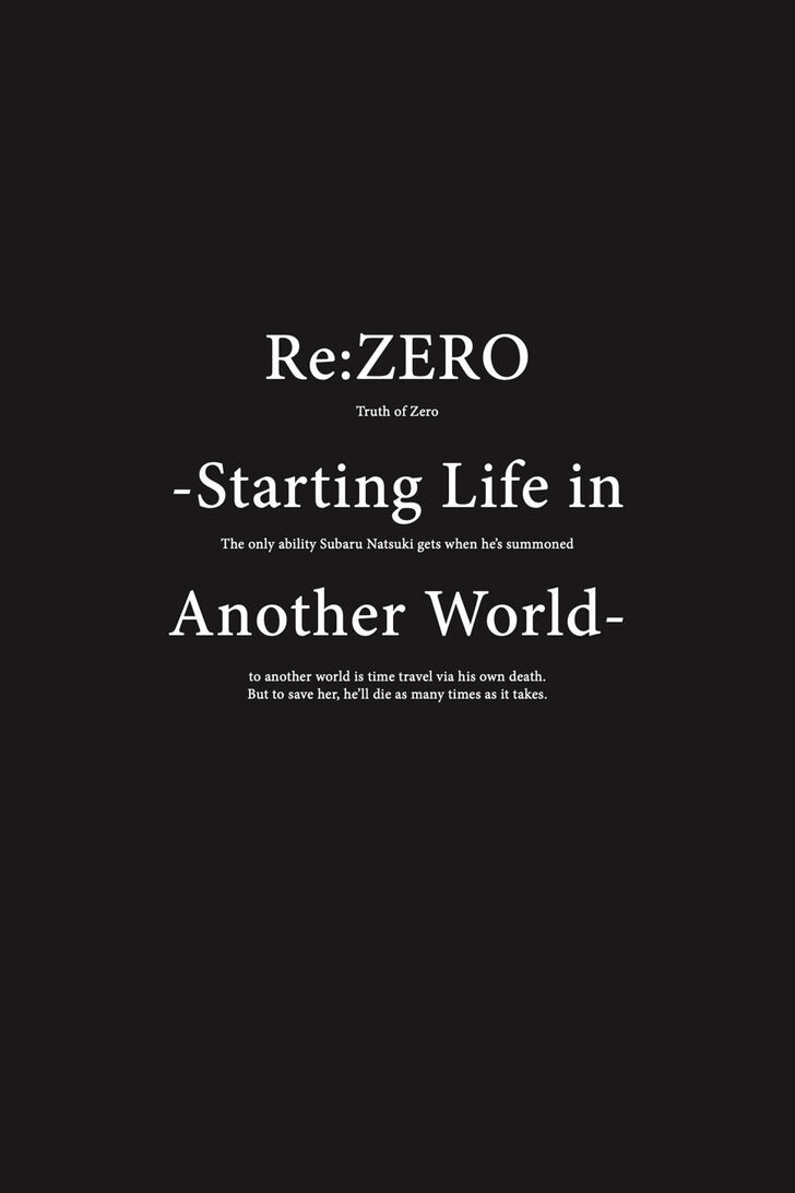 Read Re:Zero  Truth of Zero EN Manga Online