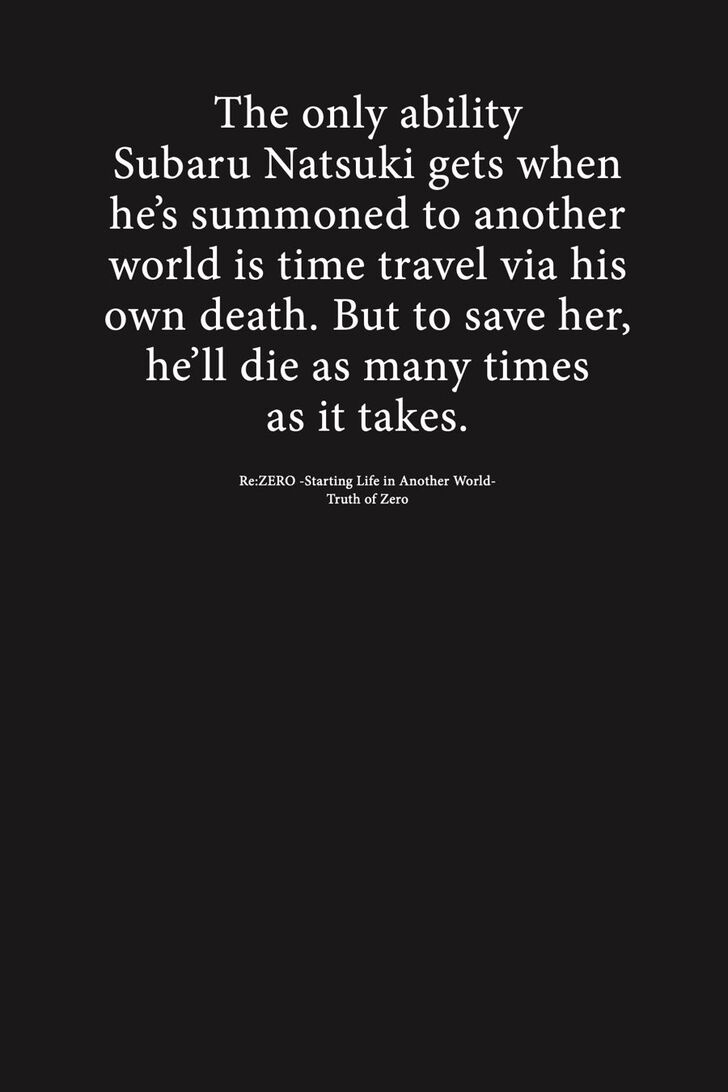 Read Re:Zero  Truth of Zero EN Manga Online