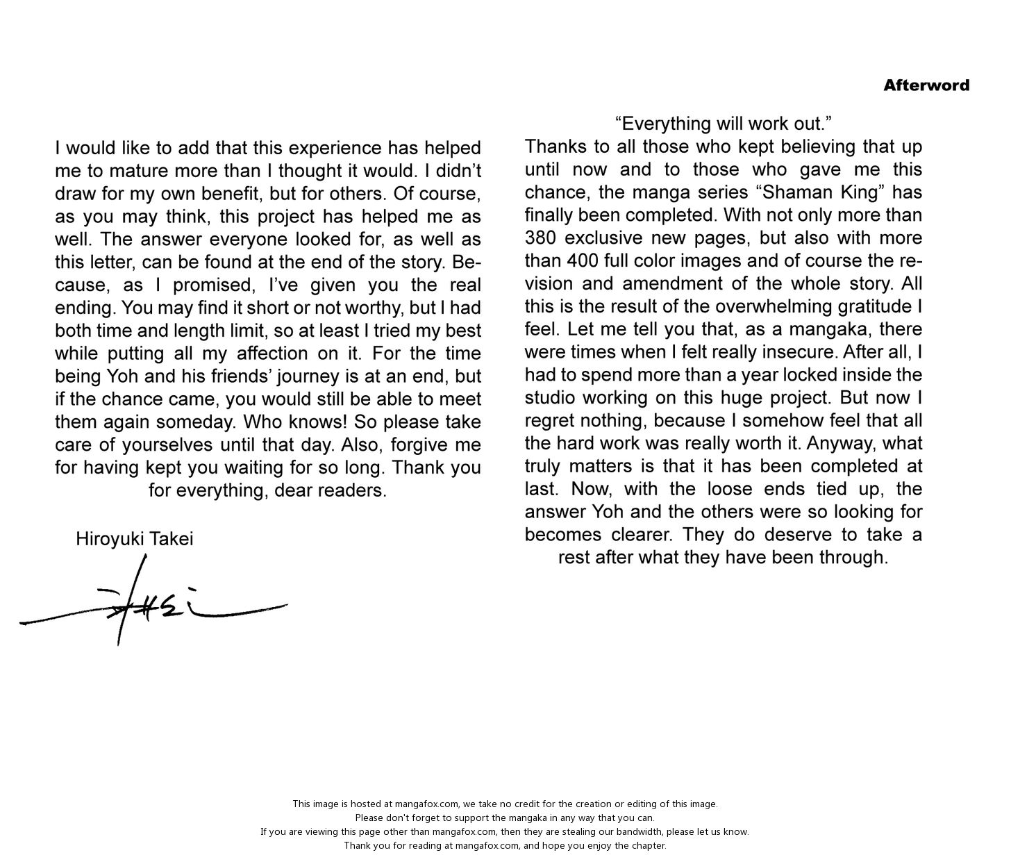 Read Shaman King en Manga Online