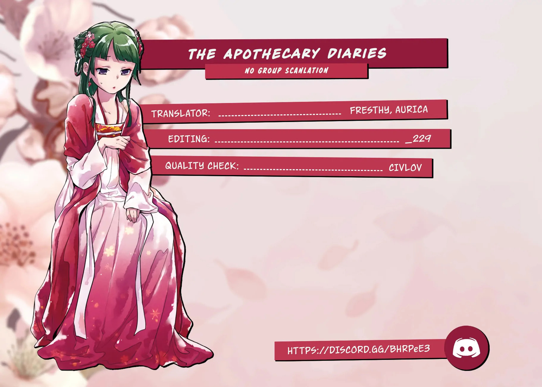 Read The Apothecary Diaries en Manga Online