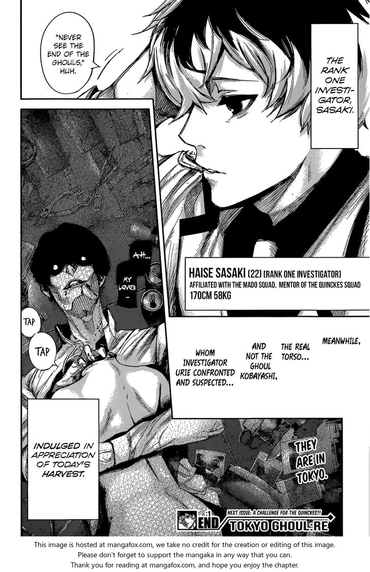 Read Tokyo Ghoul re en Manga Online