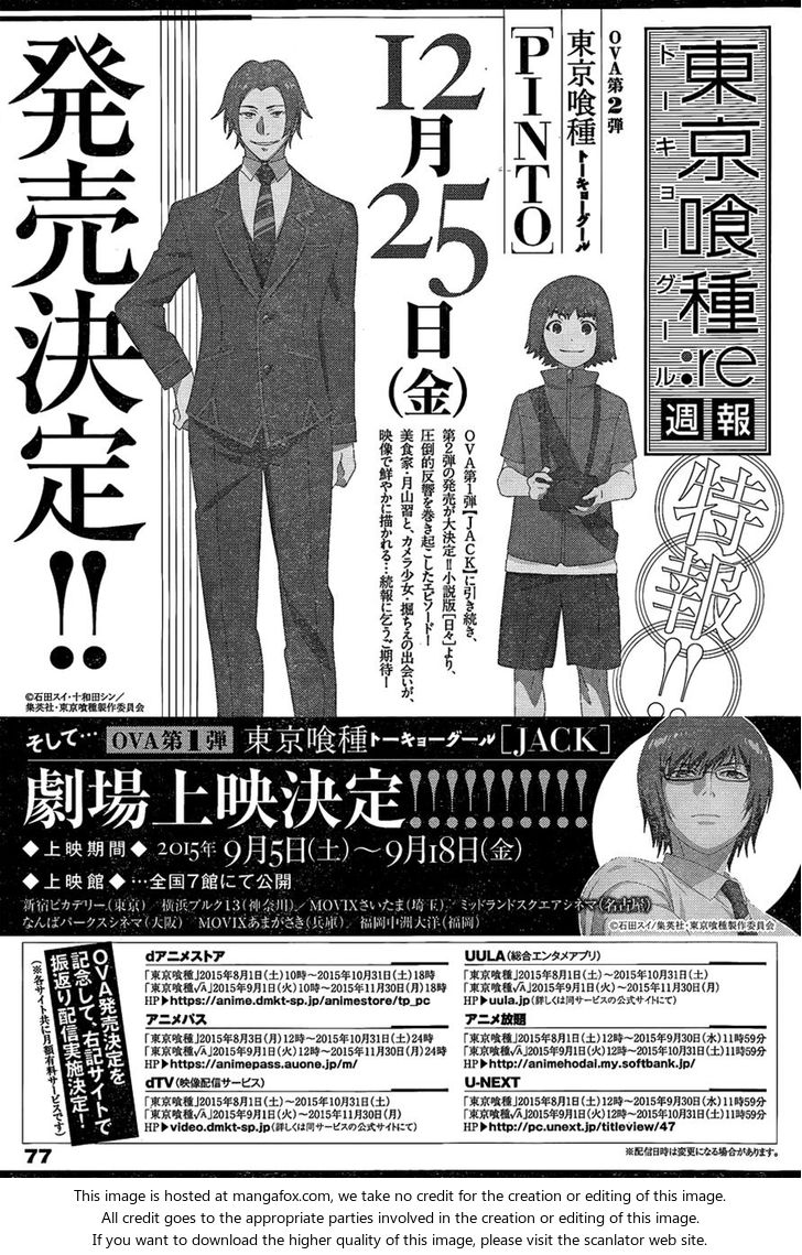 Read Tokyo Ghoul re en Manga Online