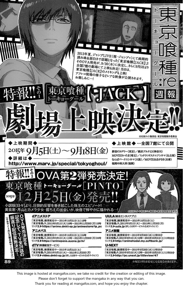 Read Tokyo Ghoul re en Manga Online