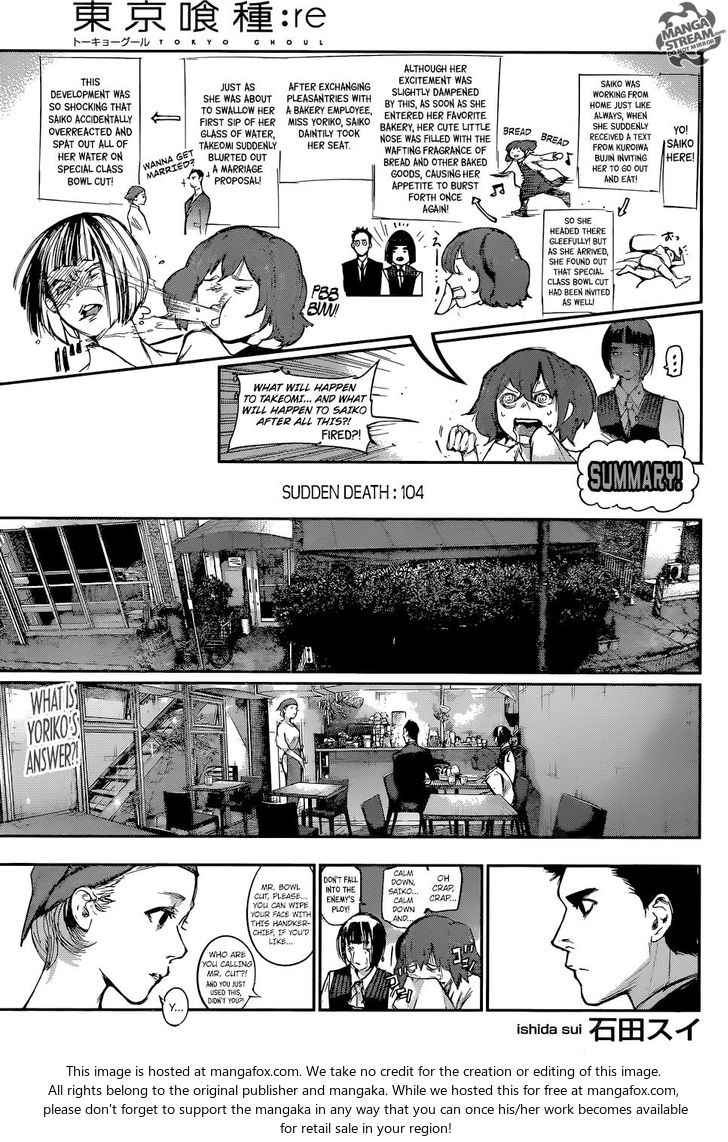 Read Tokyo Ghoul re en Manga Online