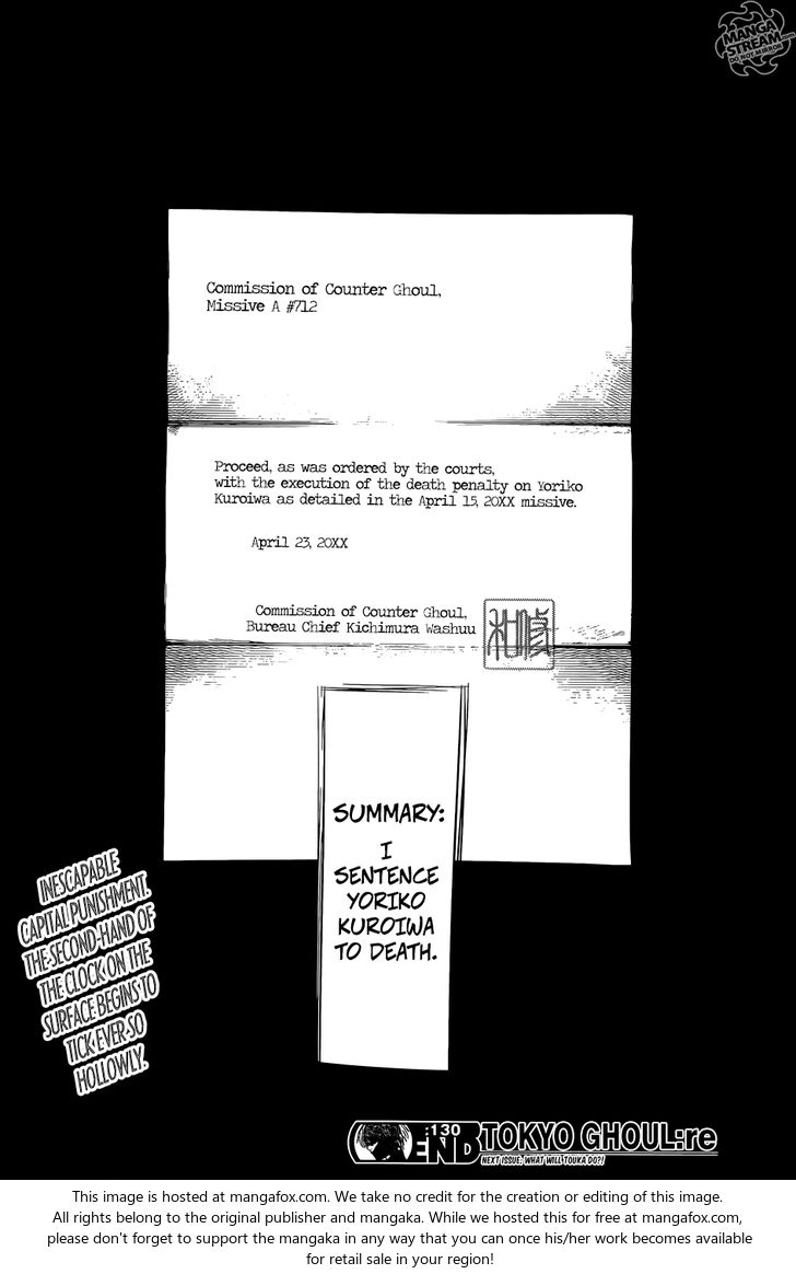 Read Tokyo Ghoul re en Manga Online