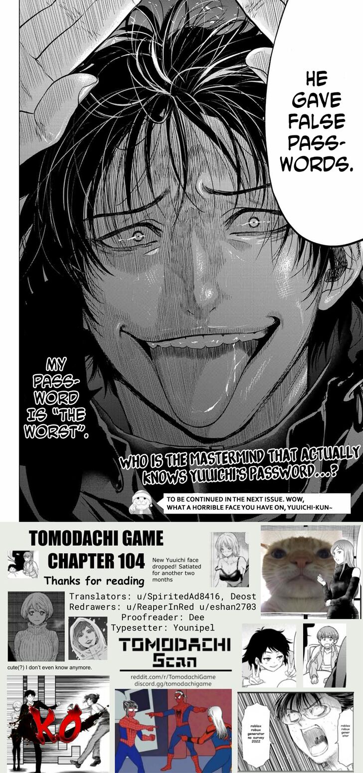 Read Tomodachi Game en Manga Online