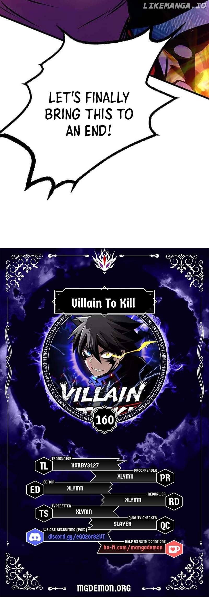 Read Villain to Kill en Manga Online