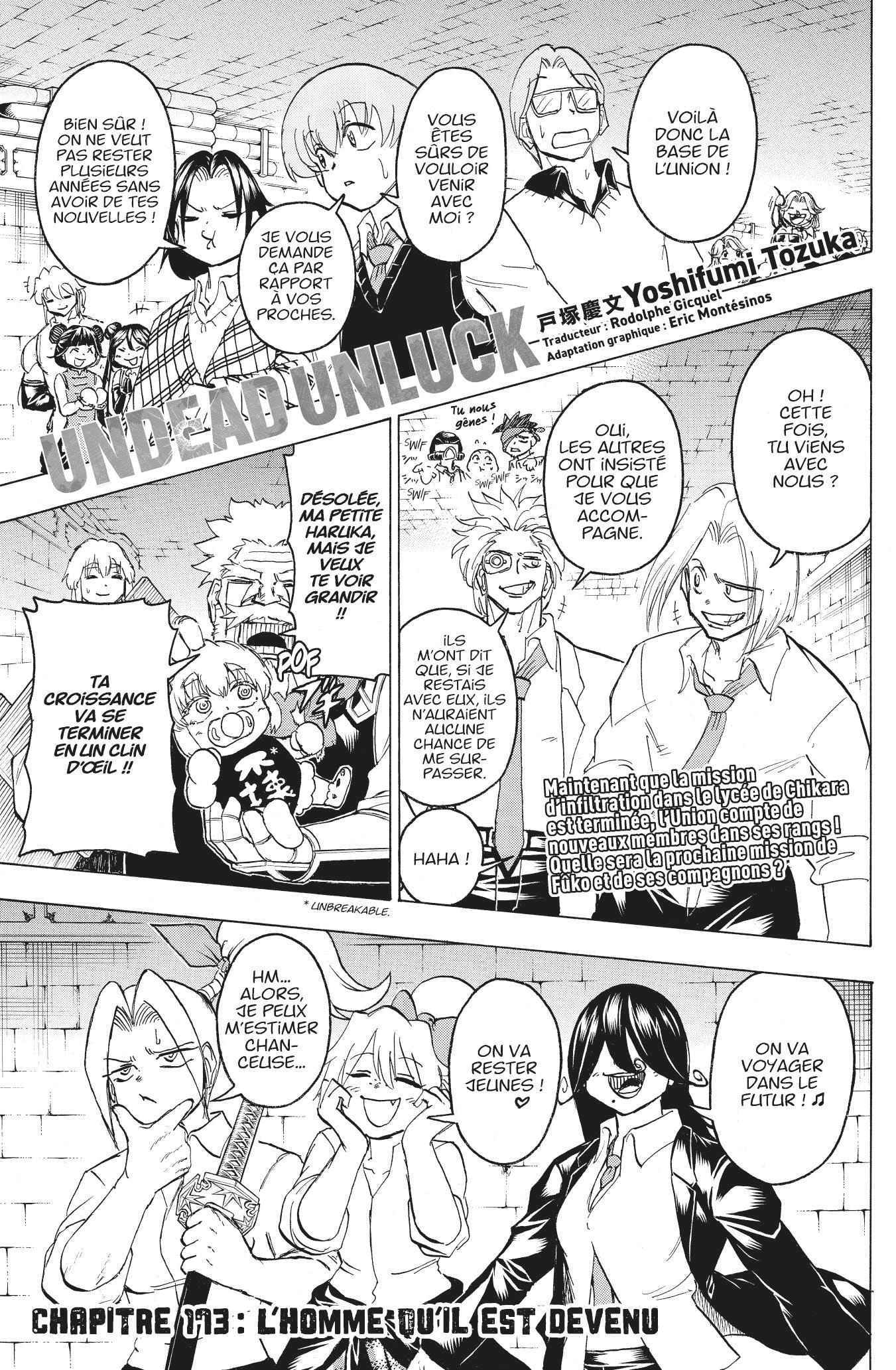 Read Undead Unluck FR Manga Online
