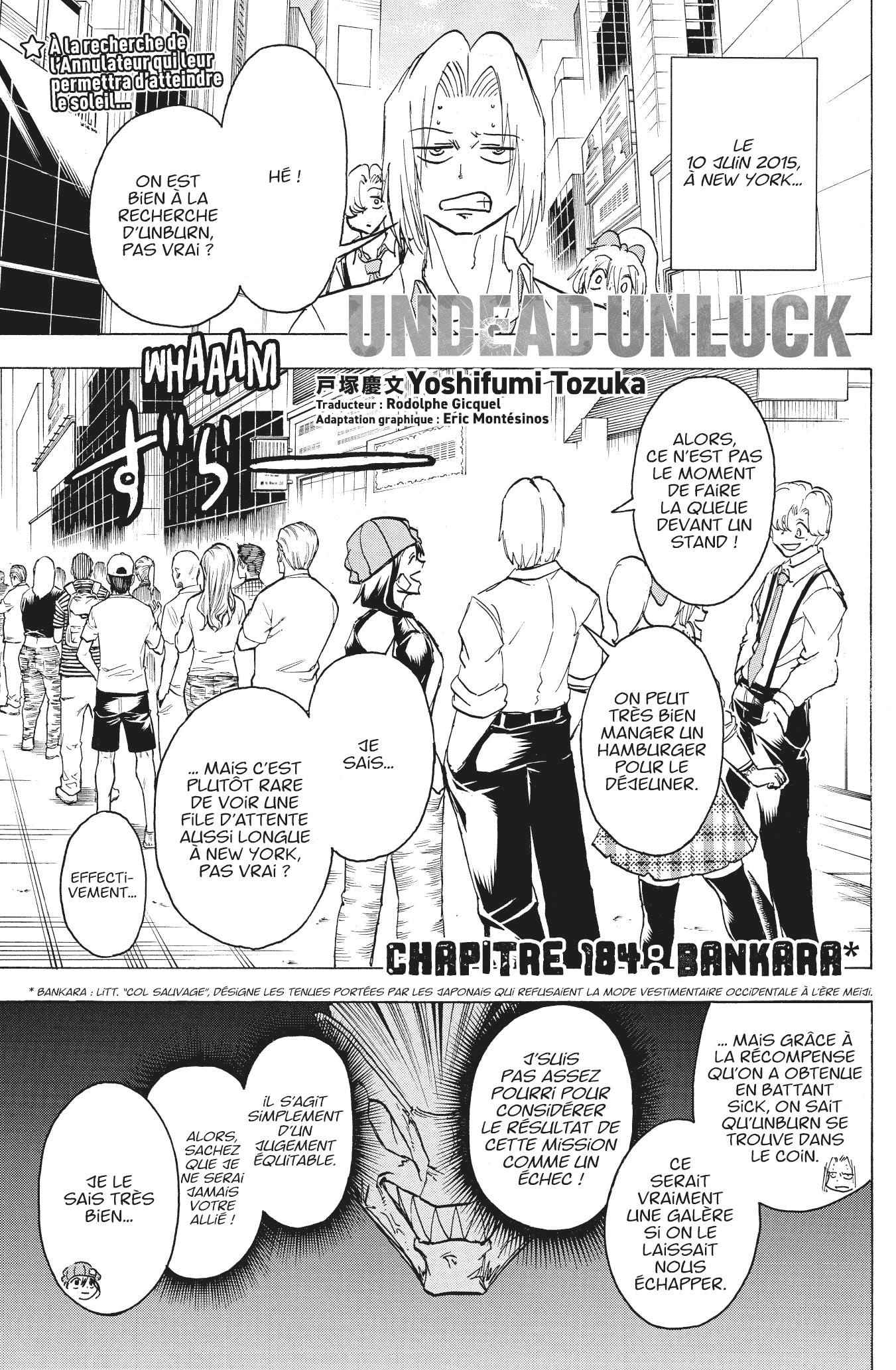 Read Undead Unluck FR Manga Online