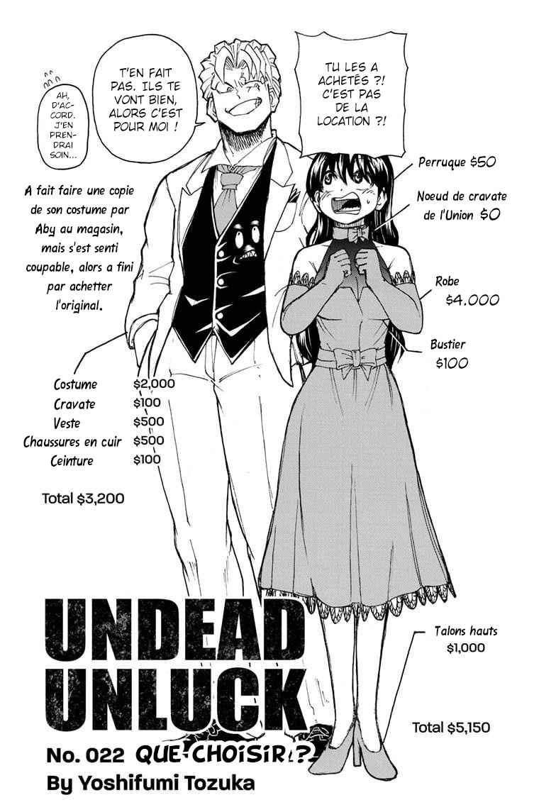Read Undead Unluck FR Manga Online