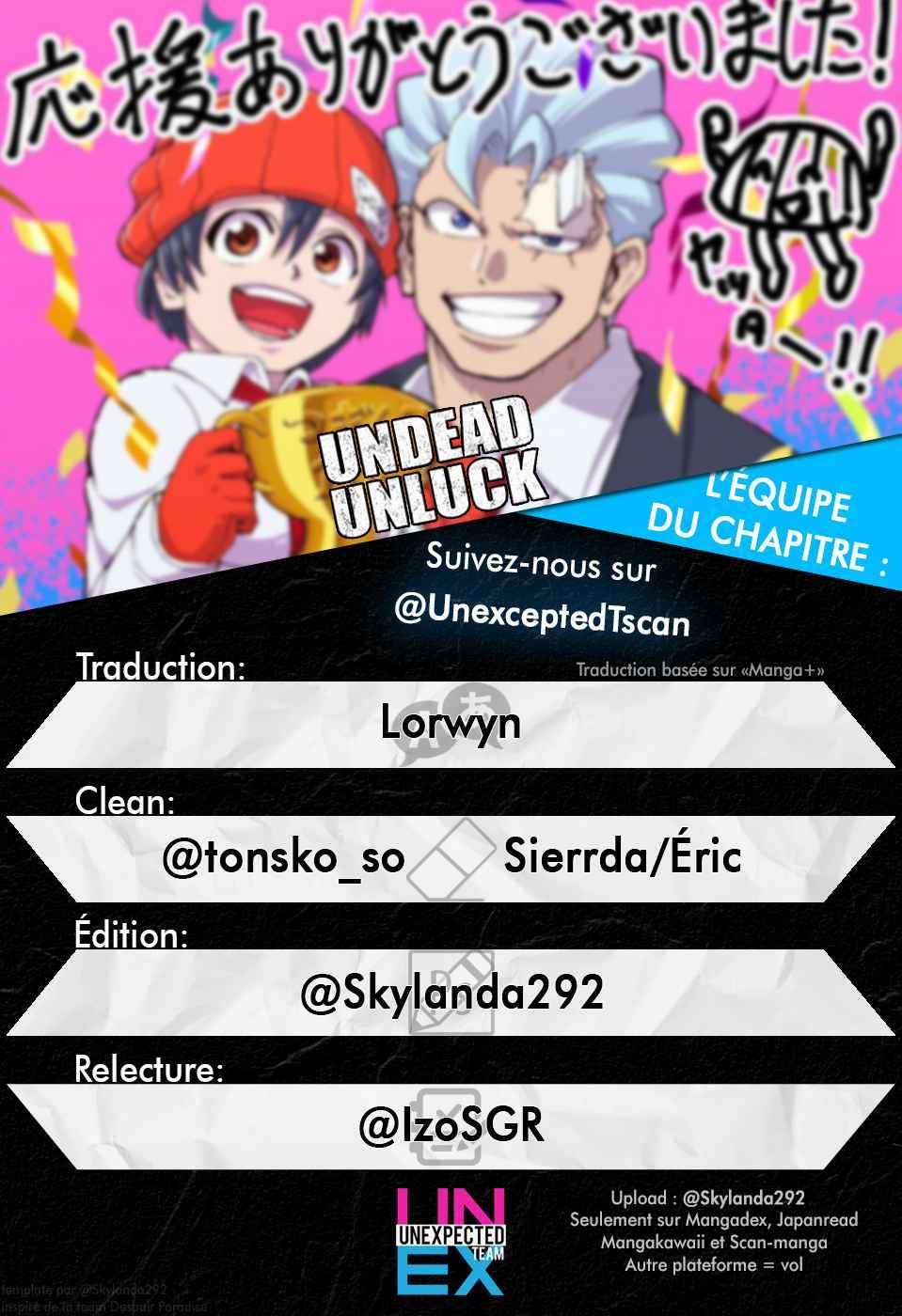 Read Undead Unluck FR Manga Online