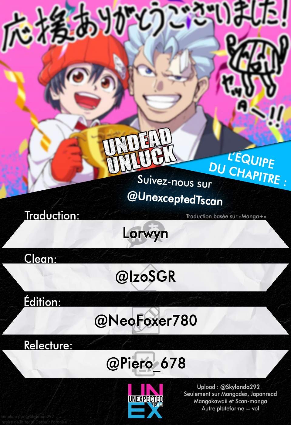 Read Undead Unluck FR Manga Online