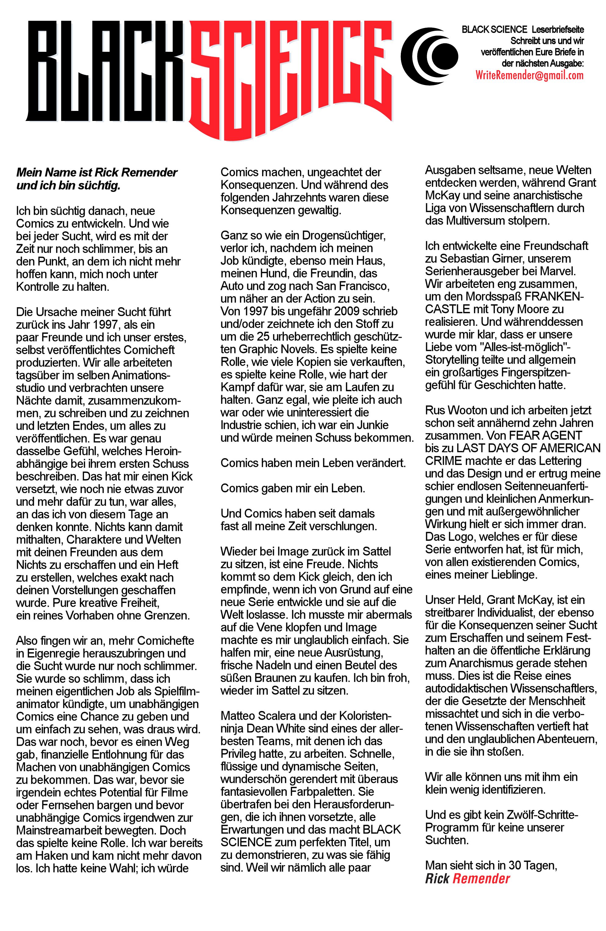 Read Black Science DE Manga Online