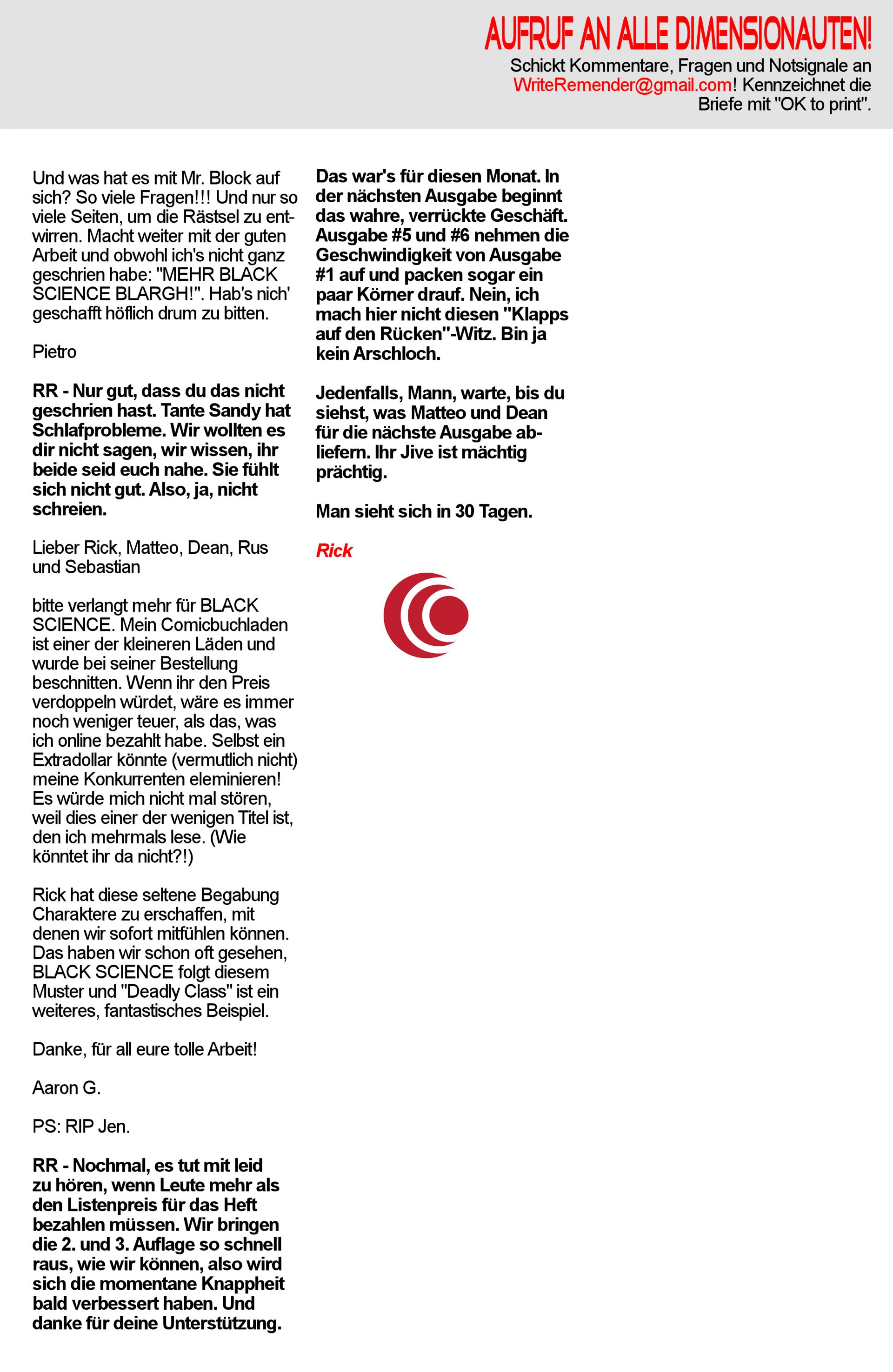 Read Black Science DE Manga Online