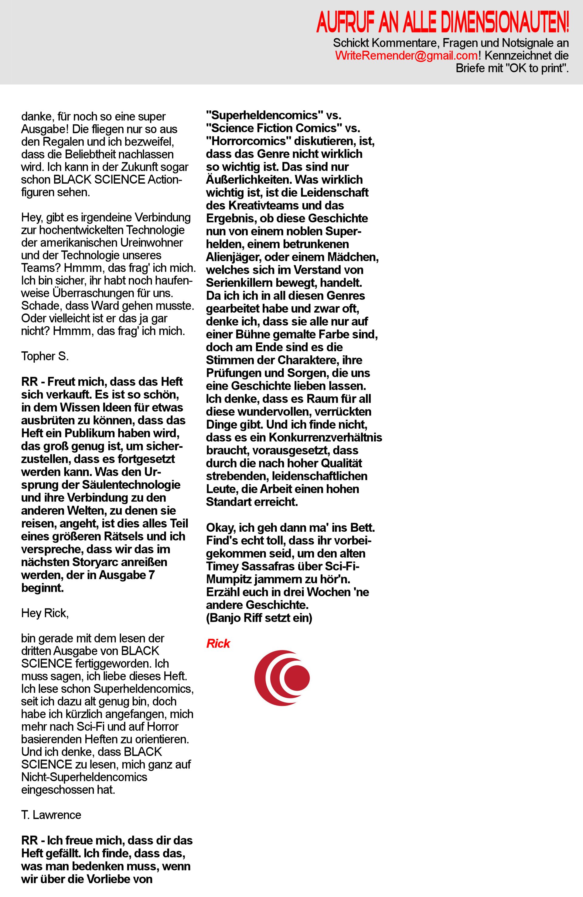 Read Black Science DE Manga Online