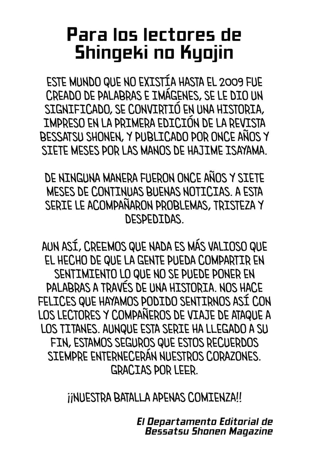 Read Attack on Titan es Manga Online