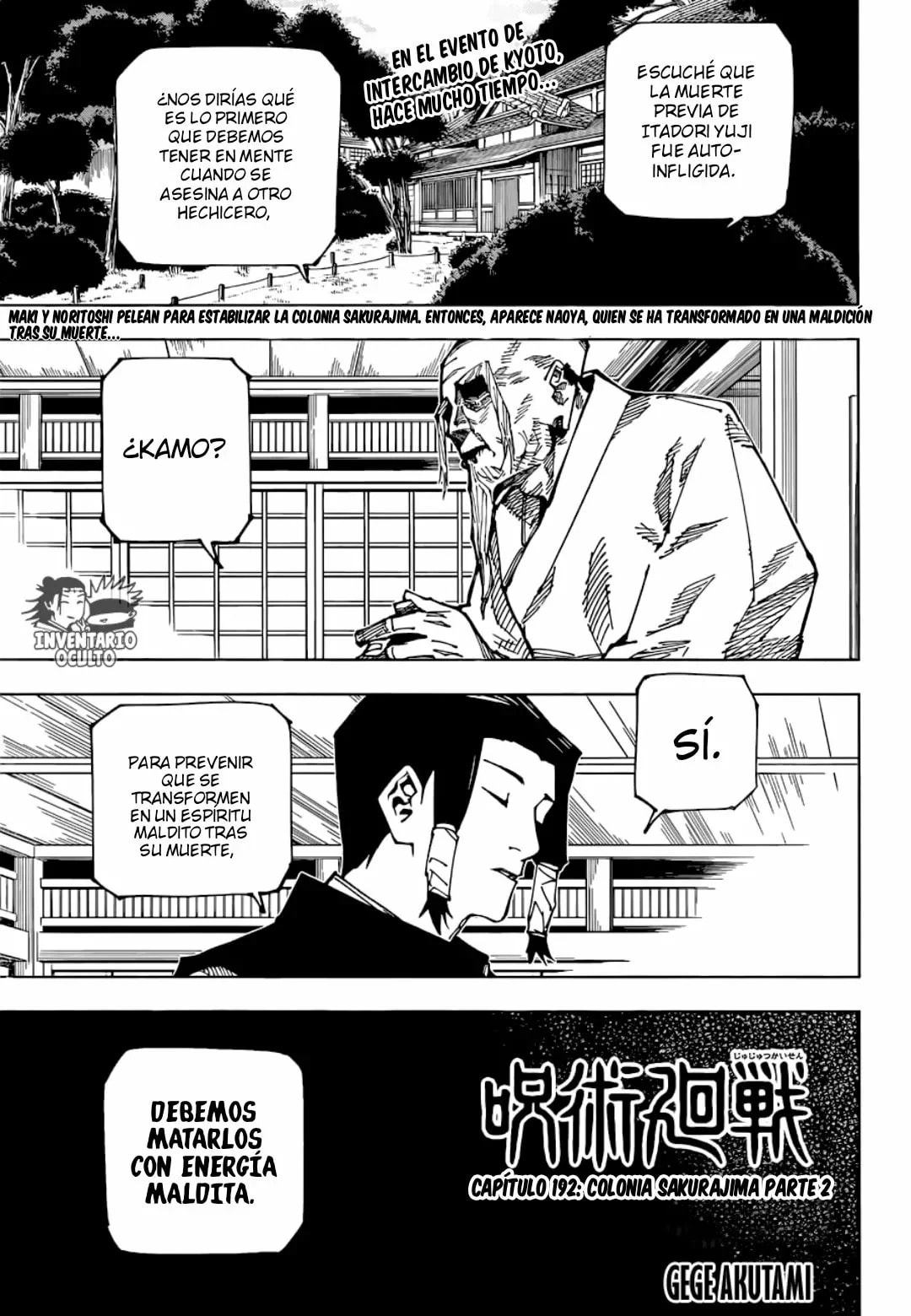 Read Jujutsu Kaisen es Manga Online