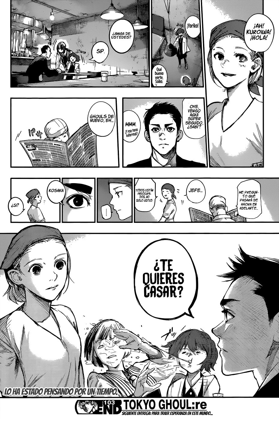 Read Tokyo Ghoul Re es Manga Online