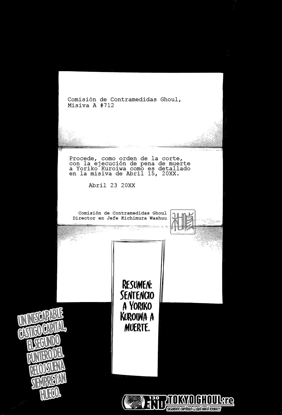 Read Tokyo Ghoul Re es Manga Online