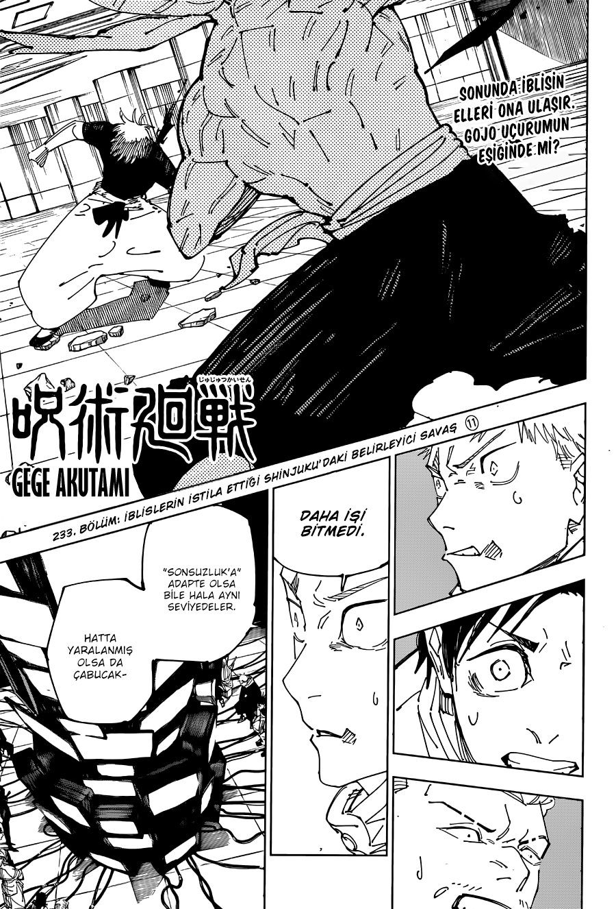 Read Jujutsu Kaisen tr Manga Online