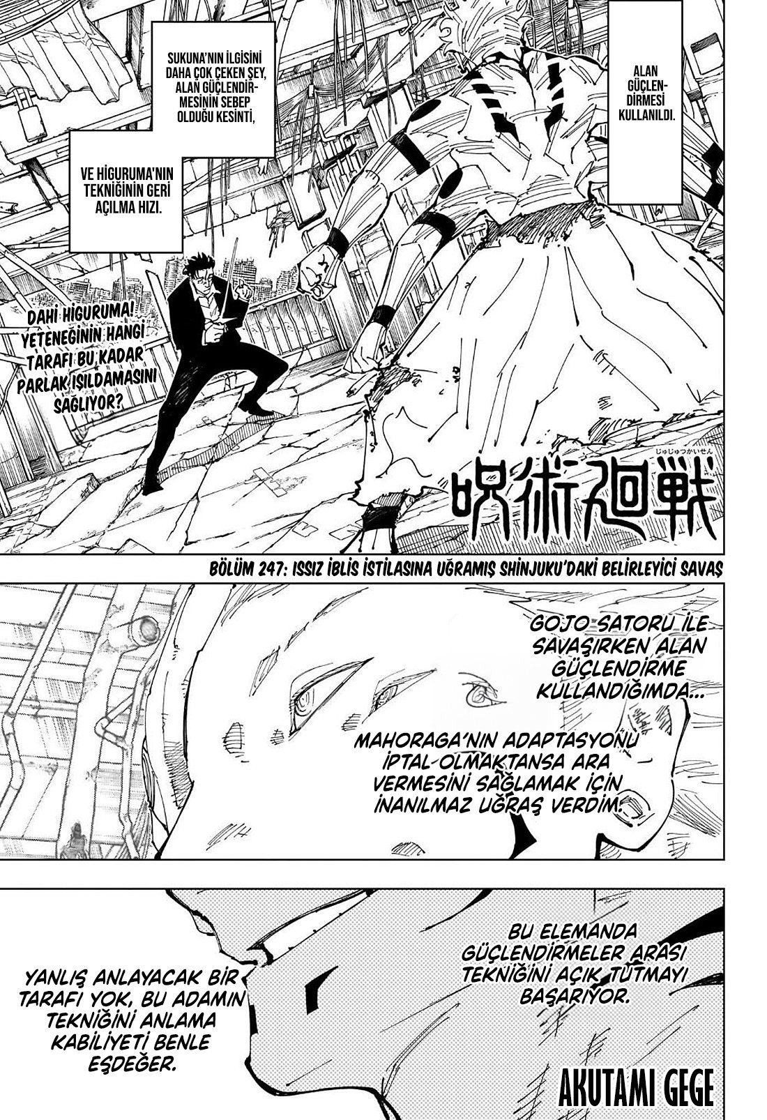 Read Jujutsu Kaisen tr Manga Online